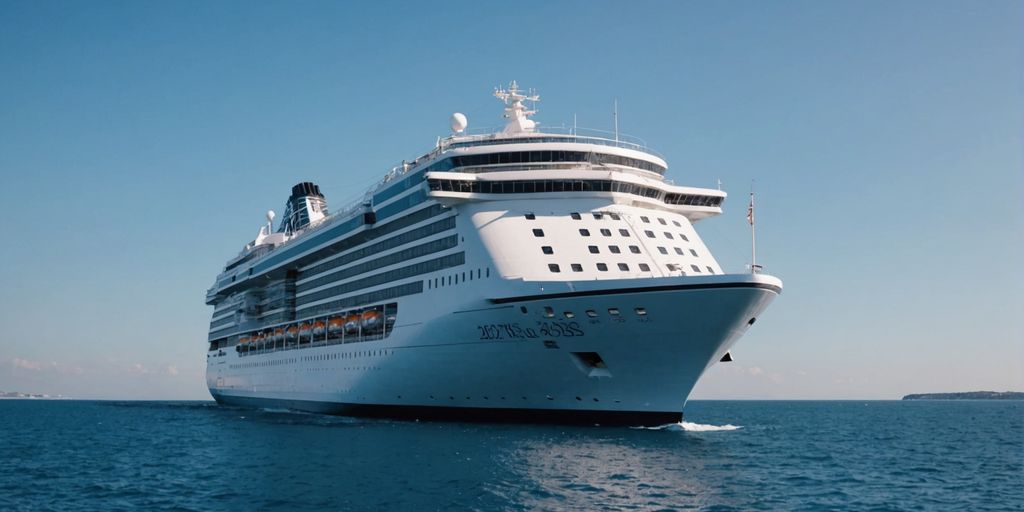 Eco-friendly cruise ship on a clear day